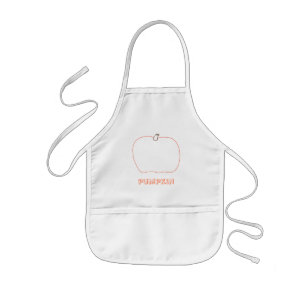 Add a face, pumpkin Halloween colour in aprons