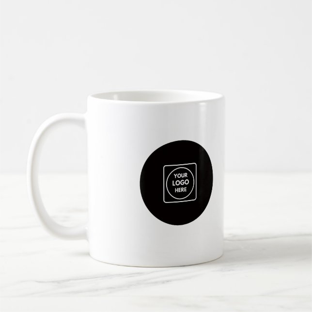Add A Logo Business Personalized Coffee Mug (Left)