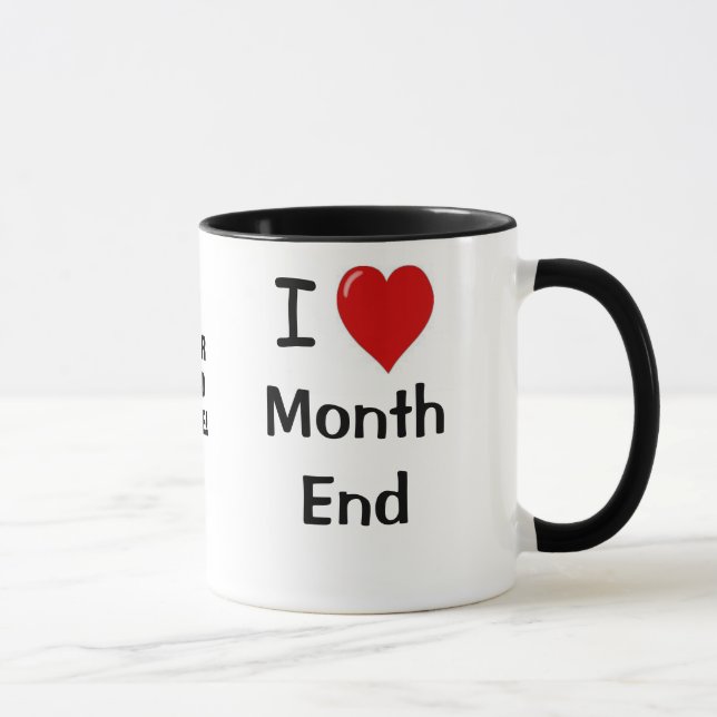 Add A Logo I Love Month End Accounting Quote Mug (Right)