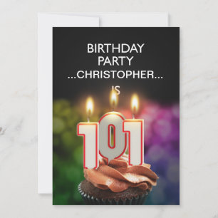Add a name, 101st Birthday party Invitation