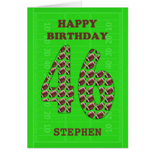 Add A Name 46th Birthday Footballs