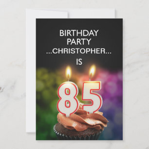 Add a name, 85th Birthday party Invitation