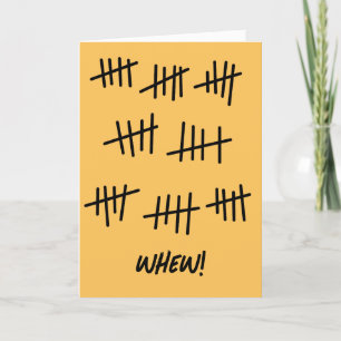 Add a Name Counting to a Happy 40th Birthday Card