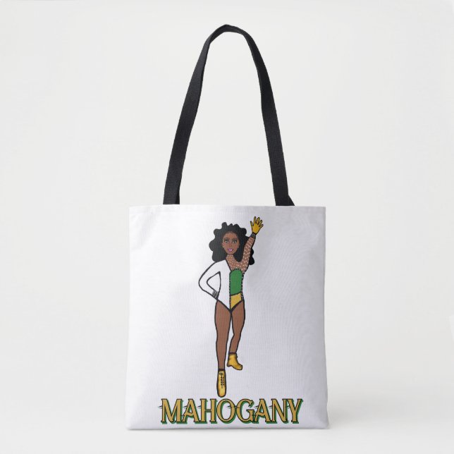Add a Name Dancer Green White #1 Tote Bag (Front)