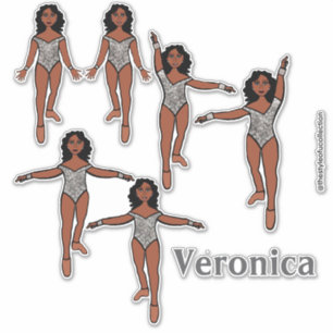 Add a Name Dancer Sticker Silver Animal  A