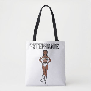 Add a Name Dancer Two Colours Lily Stones #1 Tote Bag