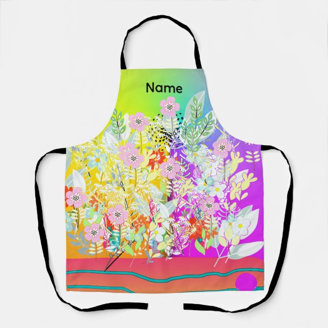 Add A Name Florals Galore Apron (Front)
