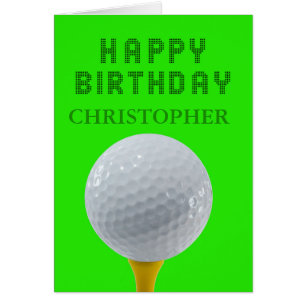 Add a Name Golf Birthday