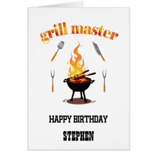 Add A Name Grill Master Birthday
