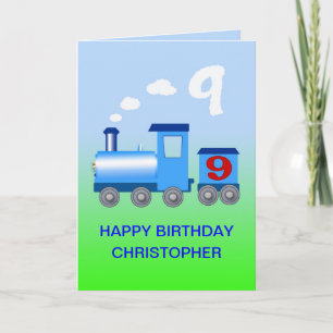 Add a name to a 9th birthday card