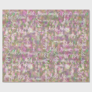 Add a Name Wrapping Paper