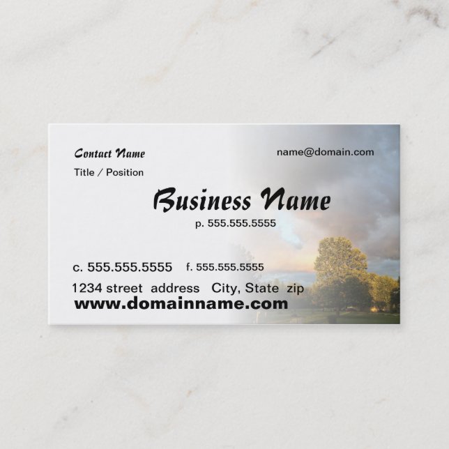 add a photo business card (Front)