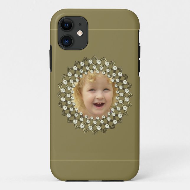 Add a photo to this frame with a diamond effect. Case-Mate iPhone case (Back)