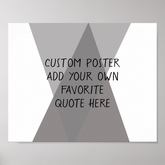 add a quote poster grey and white abstract (Front)