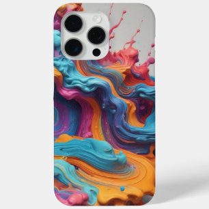 Add a Splash of Colour: Abstract the Bold & Creati iPhone 15 Pro Max Case