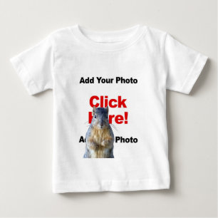 Add A Squirrel Custom Photo Baby T-Shirt