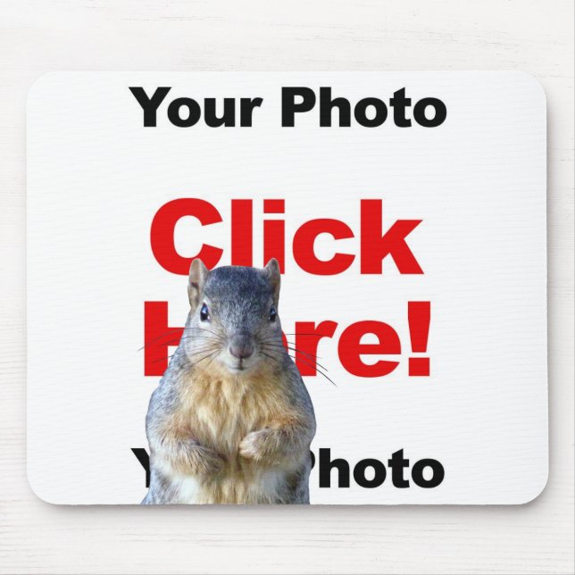 Add A Squirrel Custom Photo Mousepad (Front)