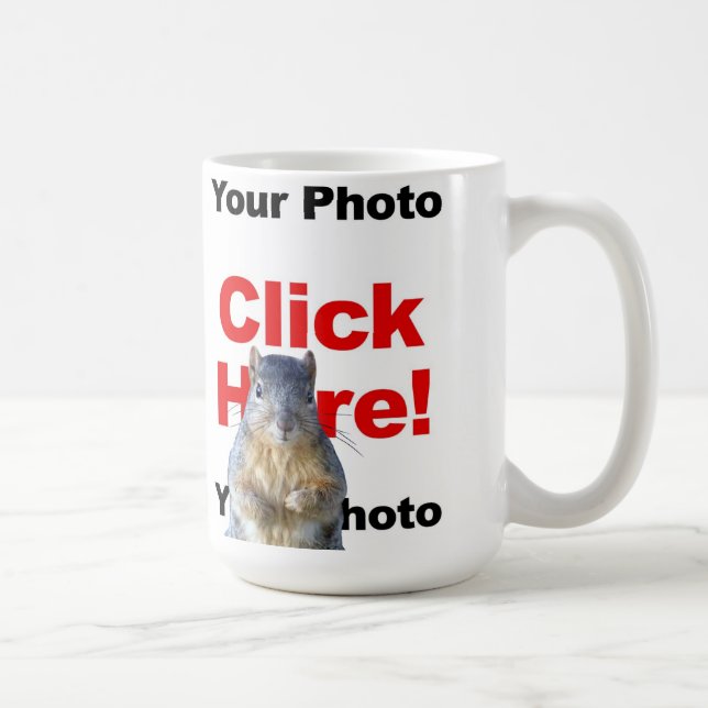 Add A Squirrel Custom Photo Mug (Right)