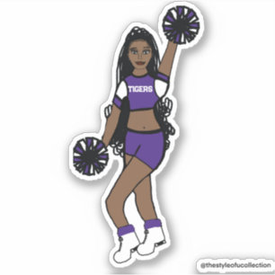 Add a Team Cheer Purple /White/ Black