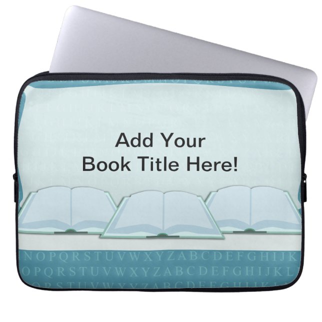 Add A Title Promote Your Book On This Laptop Sleeve (Front)