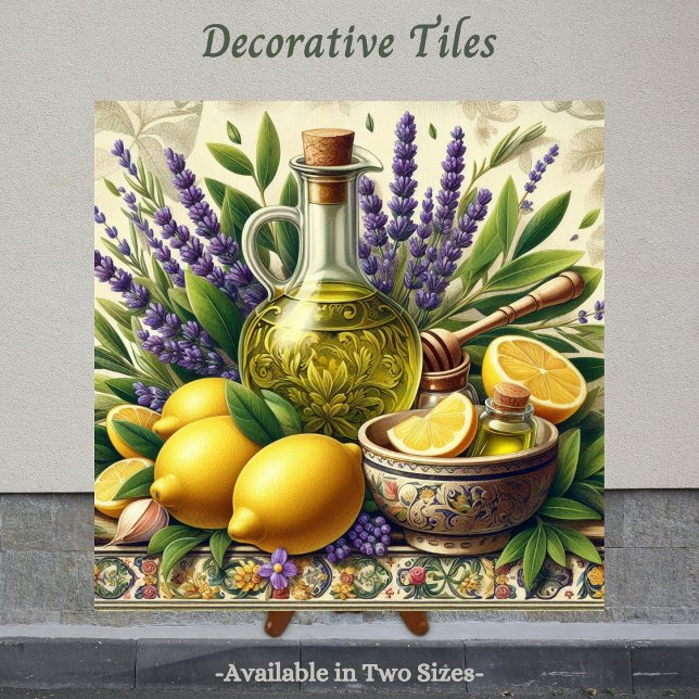 Add a Touch of Tradition to Your Kitchen Tile (Italian inspired decorative tile. Perfect tile to display in the kitchen.)