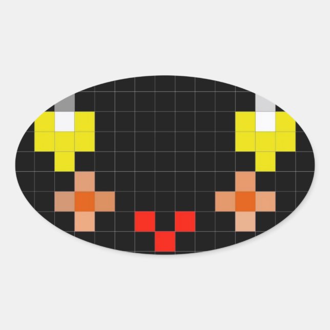 Add an extra smile with this sticker with smile (Front)