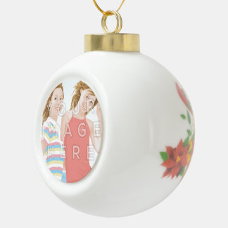 Add An Instagram Photo on Custom Ceramic Ornament
