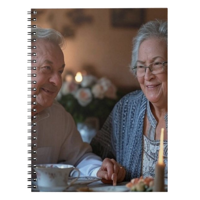 Add Anniversary Photo Customise Notebook (Front)