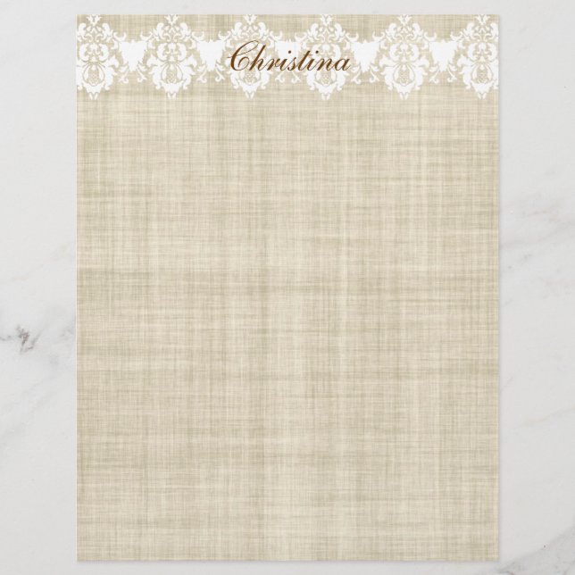 Add Any Name On Linen & Lace Pretty Flyer (Front)