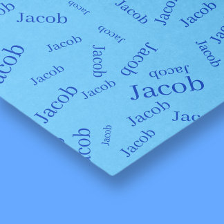 Add Any Name or Word | Blue & Sky Blue Tissue Paper