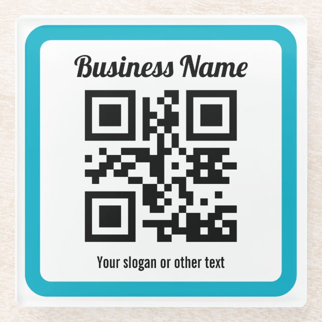 Add Any Website’s URL & Instantly Create a QR code Glass Coaster (Front)