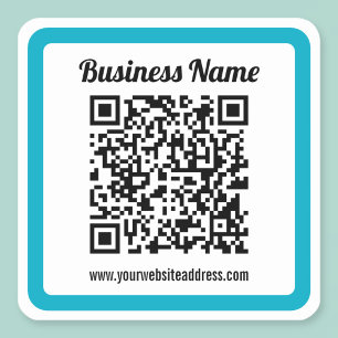 Add Any Website’s URL & Instantly Create a QR code Square Sticker