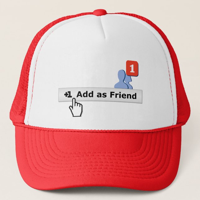 Add as Friend Trucker Hat (Front)