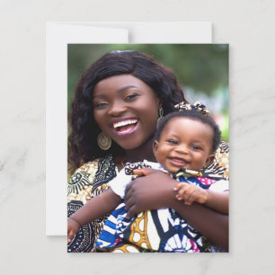 Add Baby Photo Customize Personalize Card