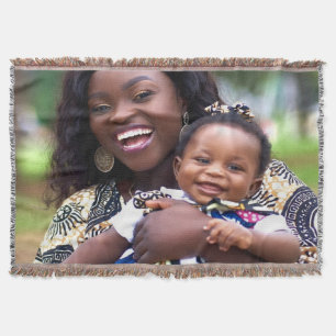 Add Baby Photo Customize Personalize Throw Blanket