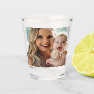 Add Baby Photo Personalize Customize Shot Glass