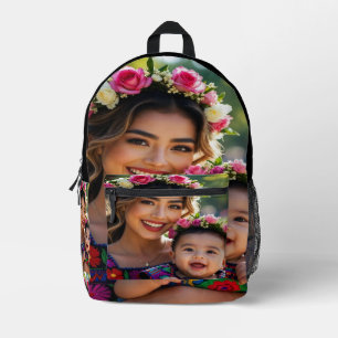 Add Beautiful Baby Photo Personalize Printed Backpack