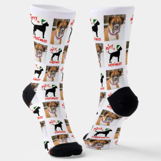 Add Boxer Fun Christmas Dog Socks