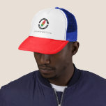 Add Brand Logo Business New Employees Swag Trucker Hat<br><div class="desc">Add your brand logo and custom text to this trucker hat that's perfect for creating brand awareness or as an advertising medium. Available in other colours and sizes. No minimum order quantity and no setup fee.</div>