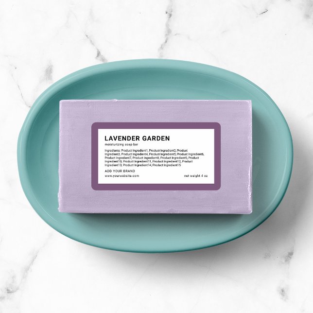 Add Brand Minimalist Custom Colour Ingredients Lis Label (Creator Uploaded)