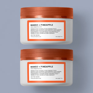 Add Brand Minimalist Custom Colour Ingredients Lis Label