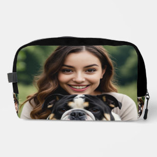 Add Bulldog Photo Personalize Customize Dopp Kit