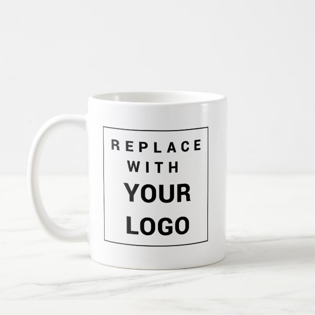 Add Business and Brand Logo Company Employees Coffee Mug (Left)