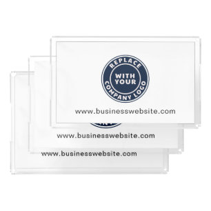 Add Business Logo and Brand Website Custom Acrylic Tray