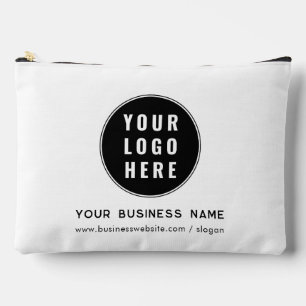 Add Business Logo and Company Website Custom Accessory Pouch