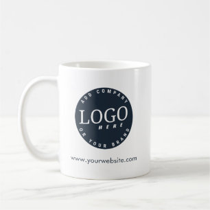 Add Business Logo and Company Website Employee Coffee Mug
