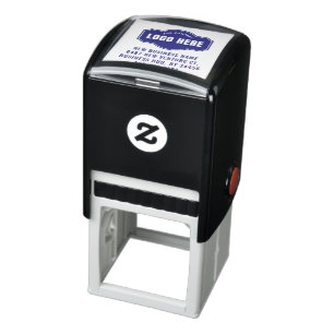 Add Business Logo and Return Address Phone Self-inking Stamp