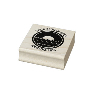 Add Business Logo and Website Address Rubber Stamp