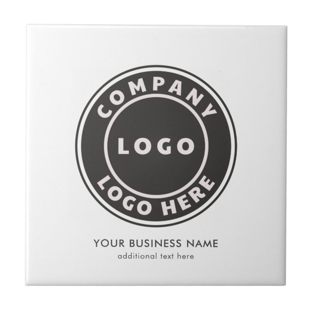 Add Business Logo and Website Company Promotional Tile (Front)