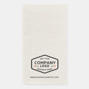 Add Business Logo and Website Corporate Employees Napkin
